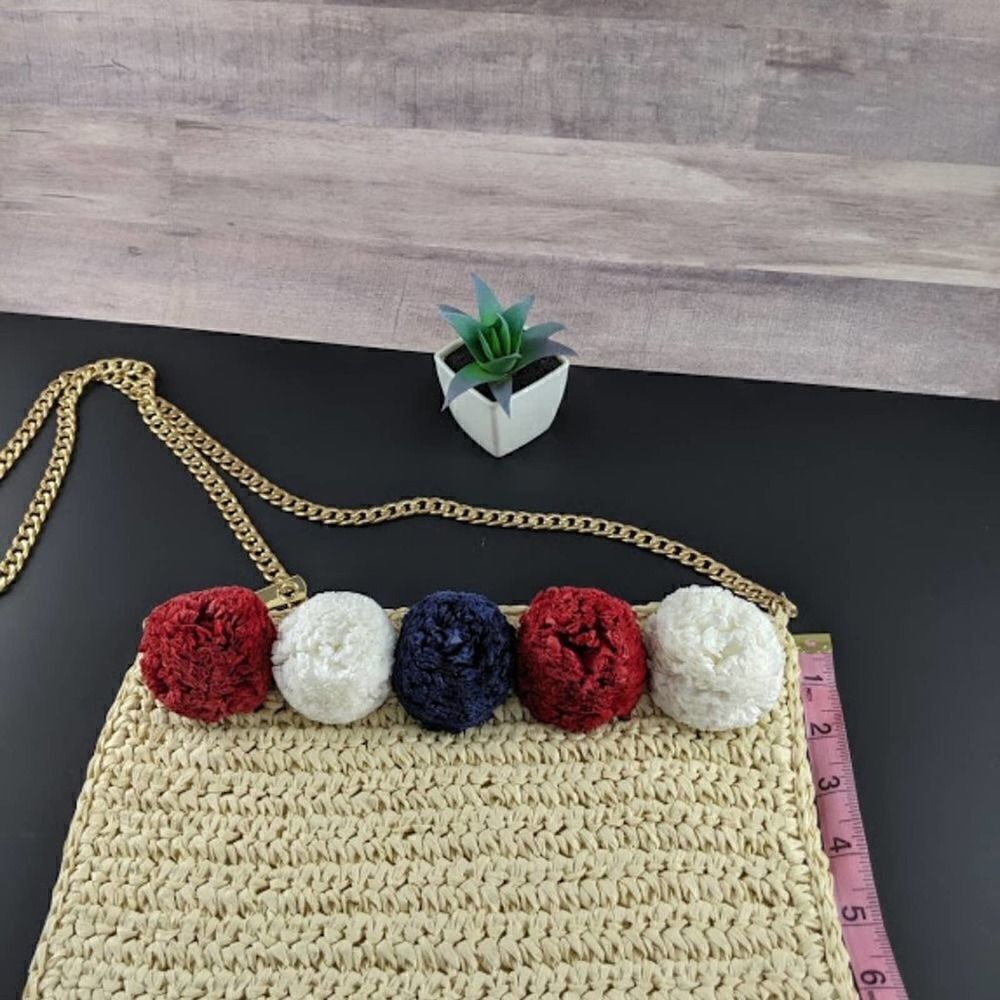 Red White and Blue Pom Pom Crossbody - Picture 5 of 7
